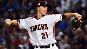 Zack Greinke as an Arizona Diamondback.