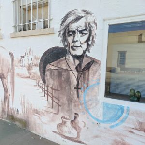 Father Kino mural in Ajo, Arizona.