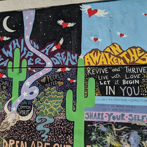 Mural illustrating the concept of himdag in Ajo, Arizona.