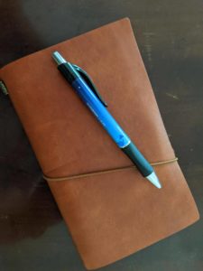 dream journal and pen